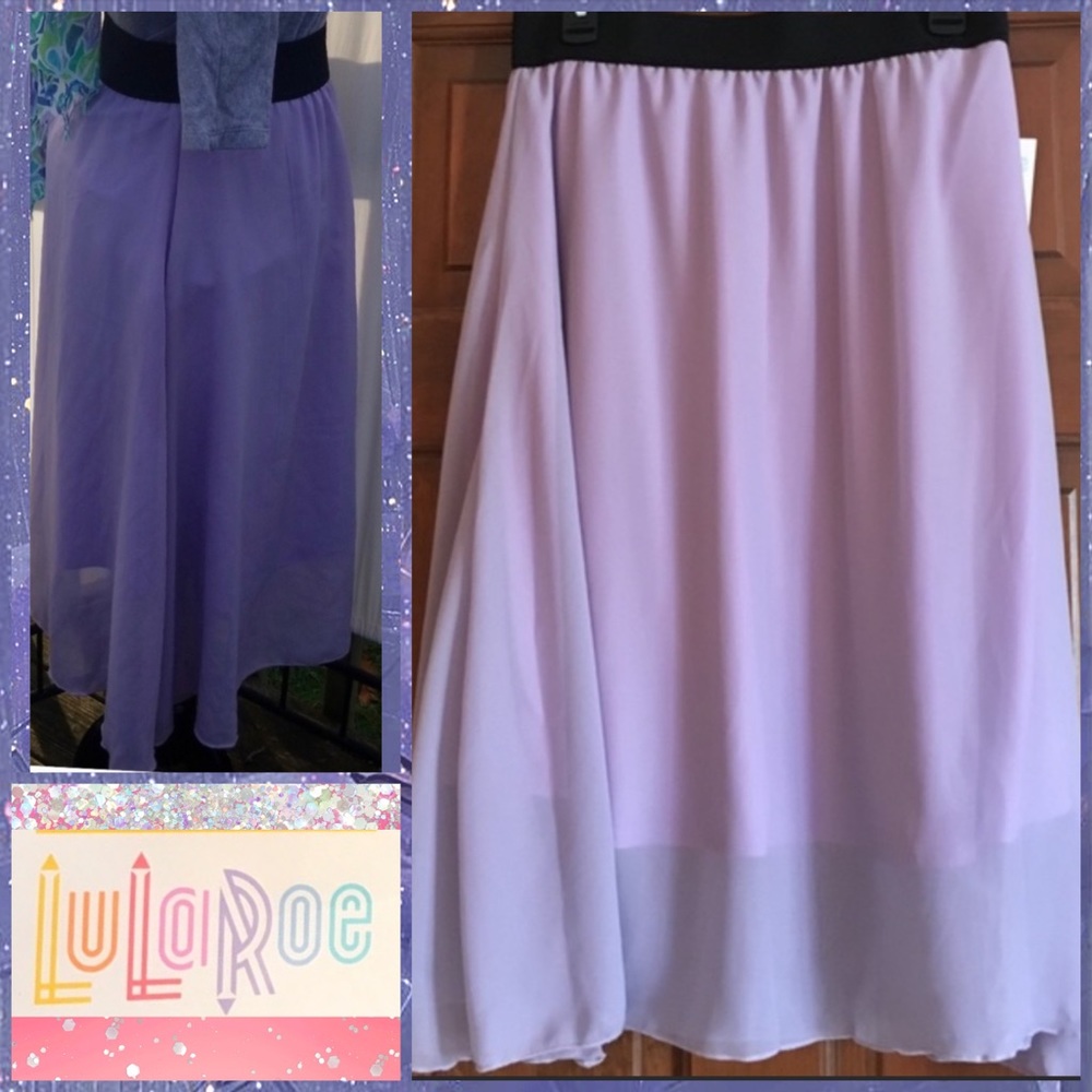 💙NWT lovely LuLaRoe small Lola Lilac skirt